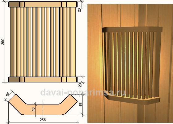 Как сделать абажур своими руками для бани и сауны Как сделать абажур своими руками для бани и сауны