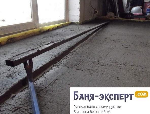 Бетонная стяжка на деревянный пол