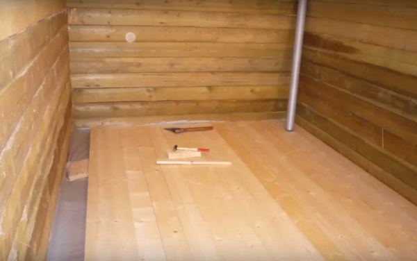 Баня из профилированного бруса под усадку