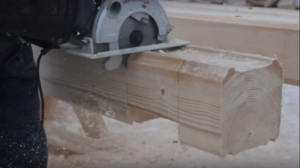 Баня из профилированного бруса под усадку