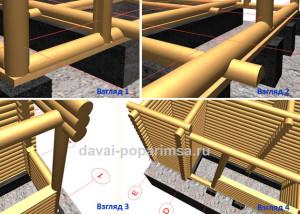 Деревянная баня 5x6 метров – чертежи бревенчатых стен 