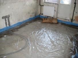 Бетонная стяжка на деревянный пол