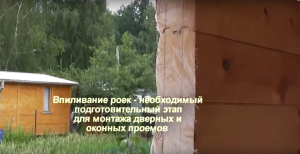 Баня из профилированного бруса под усадку