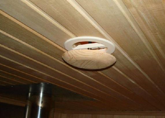 Естественная вентиляция в бане Естественная вентиляция в бане