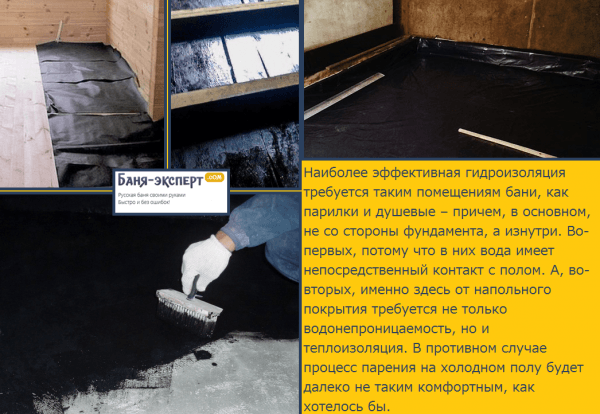 Гидроизоляция бани Гидроизоляция бани