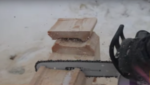 Баня из профилированного бруса под усадку