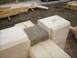 Баня из профилированного бруса под усадку