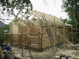 Двухэтажная баня из бруса 6 х 6 Двухэтажная баня из бруса 6 х 6