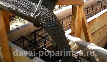 Как залить фундамент под баню своими руками 