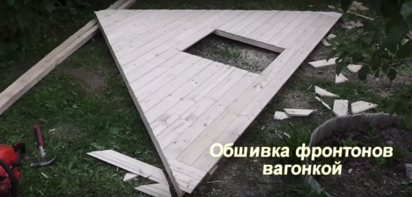 Баня из профилированного бруса под усадку