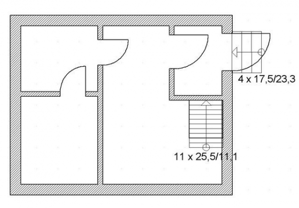 Баня 5х4 с мансардой