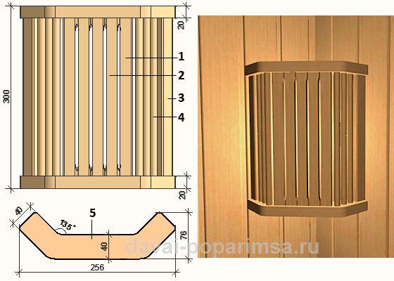 Как сделать абажур своими руками для бани и сауны Как сделать абажур своими руками для бани и сауны