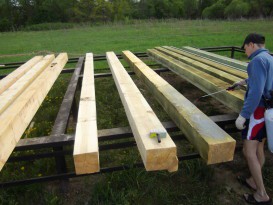 Баня из профилированного бруса под усадку