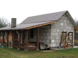 Баня из керамзитобетонных блоков