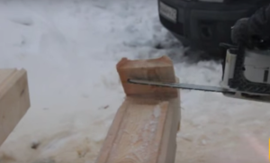 Баня из профилированного бруса под усадку