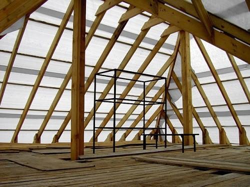 Двухэтажная баня из бруса 6 х 6 Двухэтажная баня из бруса 6 х 6