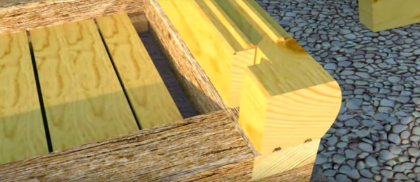 Баня из профилированного бруса под усадку