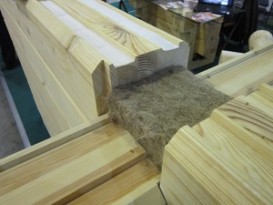 Баня из профилированного бруса под усадку