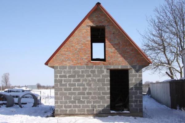 Баня из керамзитобетонных блоков