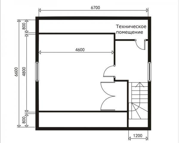 Дом баня с мансардой из бревна проекты
