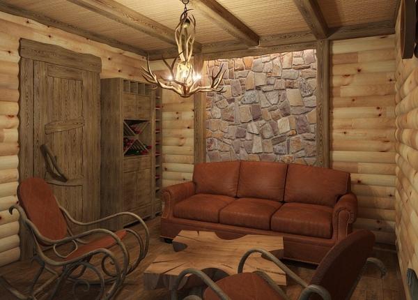 Обустройство бани внутри