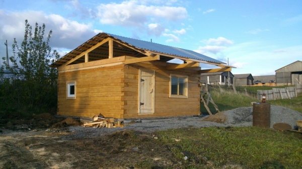 Продолжаем строительство бани весной Продолжаем строительство бани весной