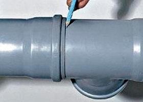 Соединение пластиковых труб для канализации в бане 
