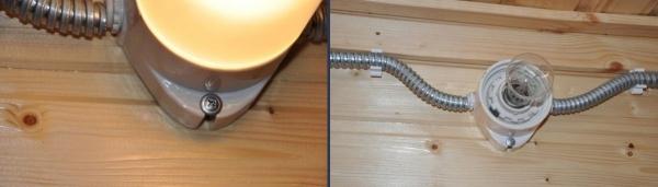 Как сделать освещение в бане