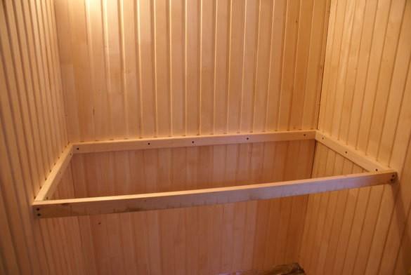 Полок для бани своими руками чертежи