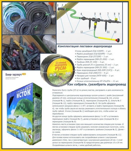 Летний водопровод для бани своими руками Летний водопровод для бани своими руками