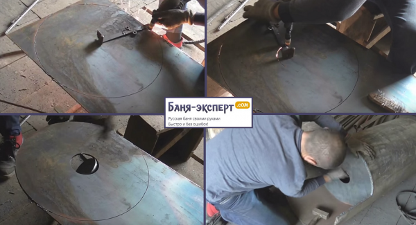 Как сварить печь для бани из трубы Как сварить печь для бани из трубы