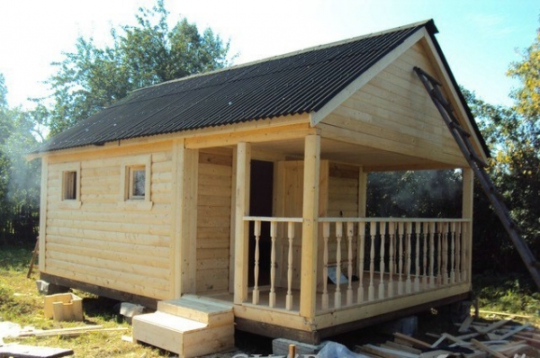Проекты бань из профилированного бруса с верандой Проекты бань из профилированного бруса с верандой
