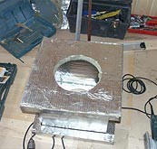 Проход трубы через потолок бани