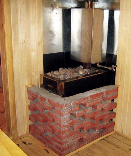 Как обложить металлическую печь кирпичом Как обложить металлическую печь кирпичом