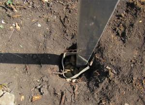  
Установка столбов для забора