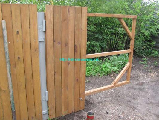  
Распашные ворота своими руками