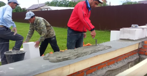 Одноэтажные бани с верандой