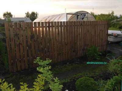 
Забор на даче своими руками