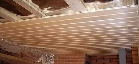 Как сделать потолок в парилке Как сделать потолок в парилке