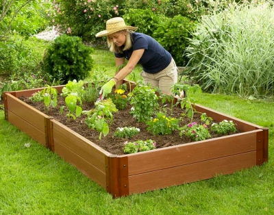 Грядки из пластиковой доски + фото Грядки из пластиковой доски + фото
