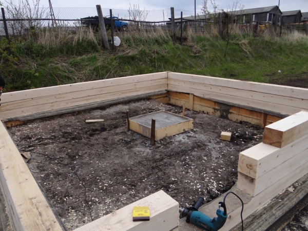 Продолжаем строительство бани весной Продолжаем строительство бани весной