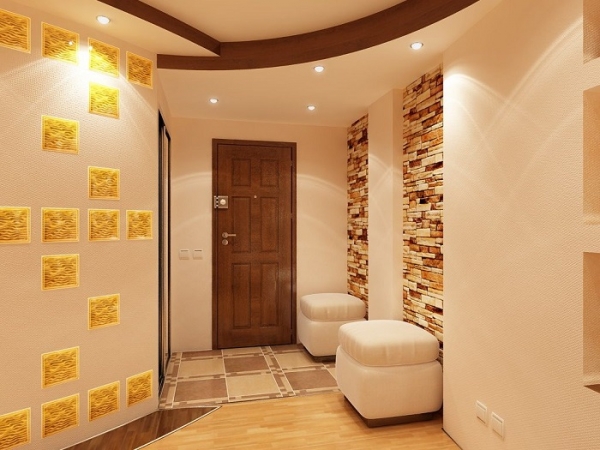Дизайн стен в прихожей: выбираем декор, цвет и вид