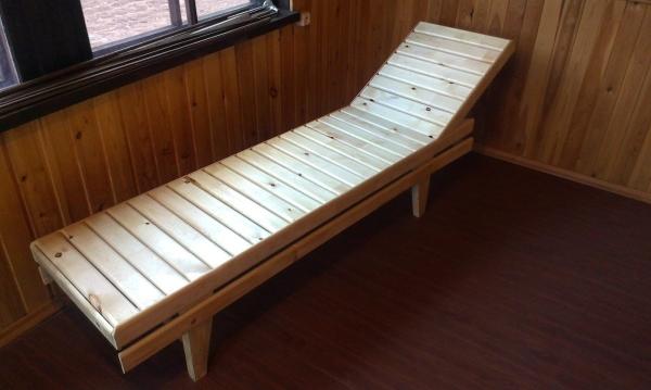 Как сделать лежак для русской бани