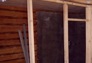Перегородка в бане между парилкой и мойкой