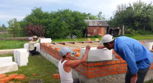 Одноэтажные бани с верандой