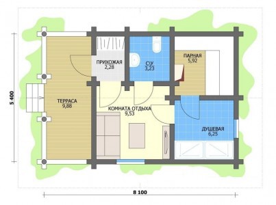 Проекты бань из профилированного бруса с верандой Проекты бань из профилированного бруса с верандой