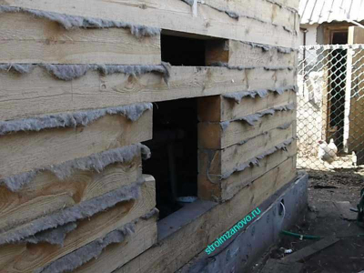 Окосячка в деревянном доме
Окосячка в деревянном доме