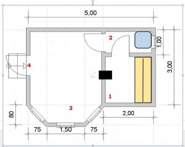 Красивые бани из бруса проекты