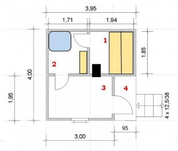 Красивые бани из бруса проекты