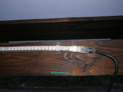 Подсветка беседки светодиодной лентой
Подсветка беседки светодиодной лентой